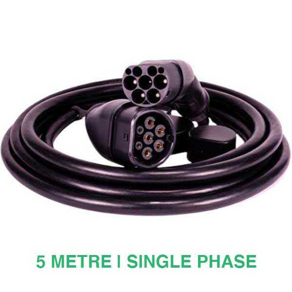 TYPE 2 TO TYPE 2 EV CHARGING CABLE  | 32 AMP | 7.2 KW | 5 METRE