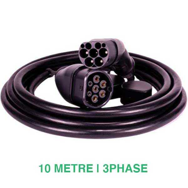 TYPE 2 TO TYPE 2 EV CHARGING CABLE | 3Phase | 32 AMP | 22 KW | 10 METRE