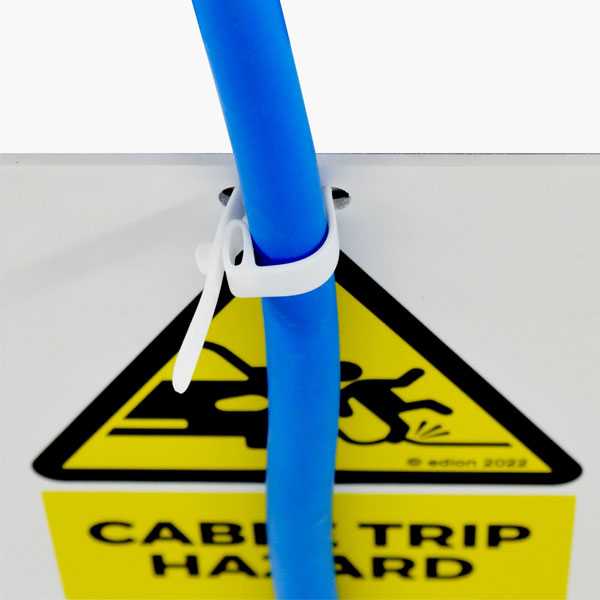 Edion EV Charging Cable Trip Hazard Sign Prevent Cable Trip Hazards